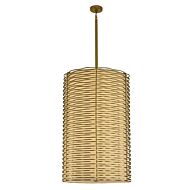 Kalco Paloma Pendant Light in Vintage Brass