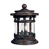 Maxim Santa Barbara 3 Light Outdoor Deck Lantern in Sienna