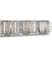 Kalco South Bay 3 Light 19 Inch Bathroom Vanity Light in Chrome