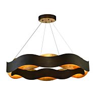 Eurofase Vaughan 1 Light Chandelier in Bronze