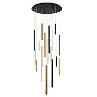 Eurofase Santana 18 Light Chandelier in Metal