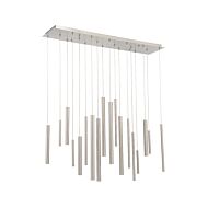 Eurofase Santana 18 Light Chandelier in Brushed Nickel