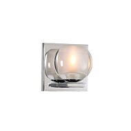 Kalco Corona 5 Inch Bathroom Vanity Light in Chrome