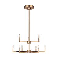 Fullton 9-Light Chandelier in Satin Brass