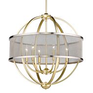 Colson 6-Light Chandelier in Olympic Gold