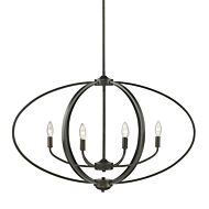 Golden Colson 6 Light 23 Inch Pendant Light in Etruscan Bronze