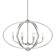 Golden Colson 6 Light 23 Inch Pendant Light in Pewter