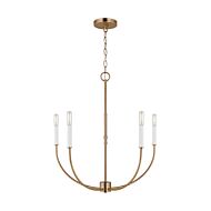 Greenwich LED Chandelier in Satin Brass by Visual Comfort Studio