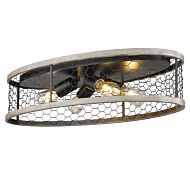 Golden Bailey 4 Light Ceiling Light in Matte Black