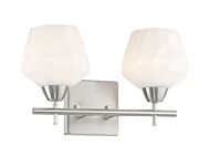 Minka Lavery Camrin 2 Light Bathroom Vanity Light in Brushed Nickel