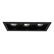 Eurofase Amigo 3 Light Recessed Light in Black