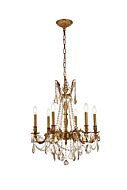 Rosalia 6-Light Chandelier in French Gold