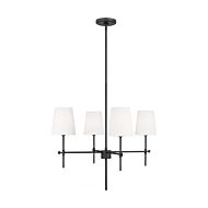 Baker 4-Light Chandelier in Midnight Black