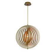 Eurofase Abruzzo 1 Light Pendant in WOO