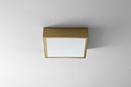 Pyxis LED Ceiling Mount in Aged Brass by Oxygen