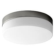 Zuri LED Ceiling Mount in Satin Nickel by Oxygen