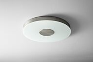 Dione LED Ceiling Mount in Satin Nickel by Oxygen