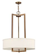 Hinkley Hampton 3-Light Chandelier In Brushed Bronze