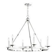 Hudson Valley Allendale 6 Light Chandelier in Polished Nickel