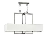 Hinkley Hampton 4-Light Linear Chandelier In Antique Nickel