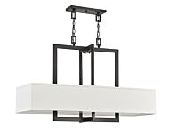 Hinkley Hampton 4-Light Linear Chandelier In Buckeye Bronze