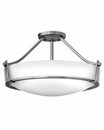 Hinkley Hathaway 4-Light Semi-Flush Ceiling Light In Antique Nickel