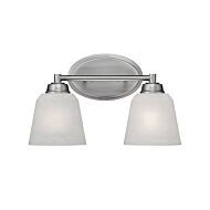 Millennium Lighting Franklin 2 Light Bathroom Vanity Light in Brushed Pewter