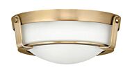 Hinkley Hathaway 2-Light Flush Mount Ceiling Light In Heritage Brass