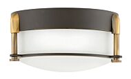 Hinkley Colbin Flush Mount Ceiling Light In Oil Rubbed Bronze