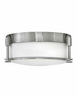 Hinkley Colbin 2-Light Flush Mount Ceiling Light In Brushed Nickel