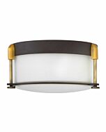 Hinkley Colbin 2-Light Flush Mount Ceiling Light In Oil Rubbed Bronze