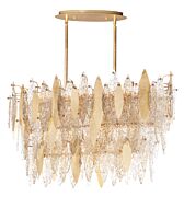 Maxim Majestic 18 Light Transitional Chandelier in Gold Leaf