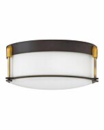 Hinkley Colbin 3-Light Flush Mount Ceiling Light In Oil Rubbed Bronze