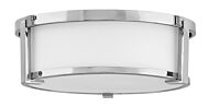 Hinkley Lowell 2-Light Flush Mount Ceiling Light In Chrome