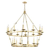 Allendale 20-Light Chandelier in Aged Brass