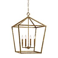 Millennium Lighting 3000 Series 4 Light Pendant in Vintage Gold