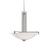 Kichler Eileen 4 Light Inverted Pendant in Brushed Nickel