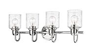 Z-Lite Kinsley 4-Light Bathroom Vanity Light In Chrome