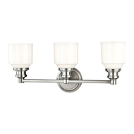 Hudson Valley Windham 3 Light 23 Inch Bathroom Vanity Light in Polished Nickel