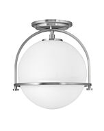 Hinkley Somerset 1-Light Semi-Flush Ceiling Light In Brushed Nickel