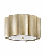 Hinkley Gia 2-Light Flush Mount Ceiling Light In Champagne Gold