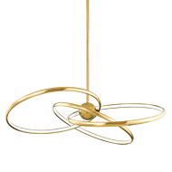 Alula 3-Light LED Chandelier in Vintage Brass