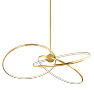 Alula 3-Light LED Chandelier in Vintage Brass