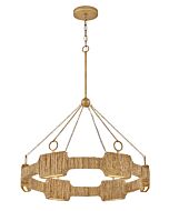 Raffi Medium LED Single Tier Chandelier in Burnished Gold