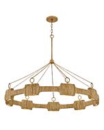 Raffi Large LED Single Tier Chandelier in Burnished Gold