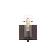 Eurofase Pista 1 Light Wall Sconce in Bronze