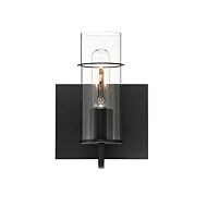 Eurofase Pista 1 Light Wall Sconce in Black