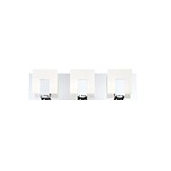 Eurofase Canmore 3 Light Bathroom Vanity Light in Chrome