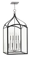 Hinkley Clarendon 8-Light Pendant In Aged Zinc