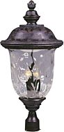 Maxim Carriage House DC 3 Light 29 Inch Outdoor Post Lantern in Bronze